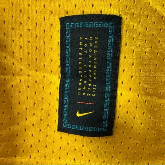 Nike Giannis Basketball Mesh 1/4 Zip Shirt Dri-Fit Yellow Men's Large - Picture 7 of 7